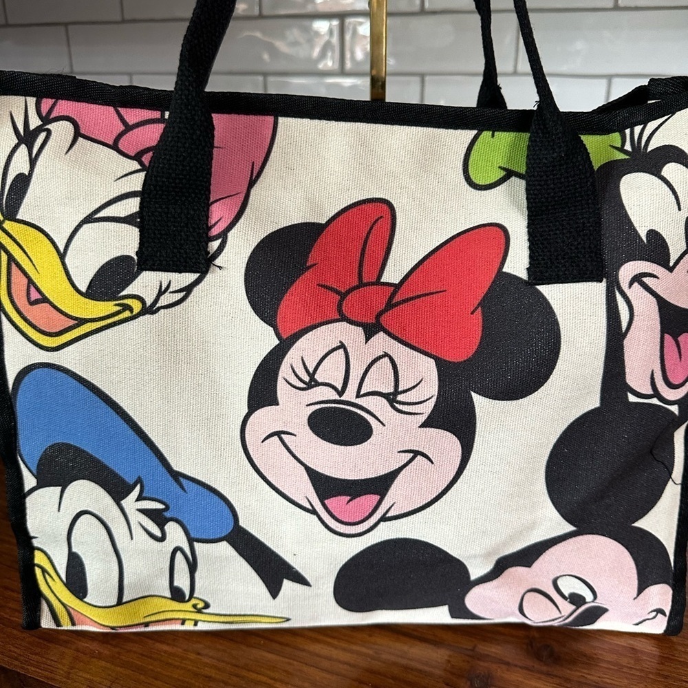 Classic Characters from Disney Red and Blue Tote Bag. Let's go to Disney World